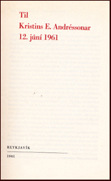 Til Kristins E. Andrssonar 12. jn 1961 # 26822