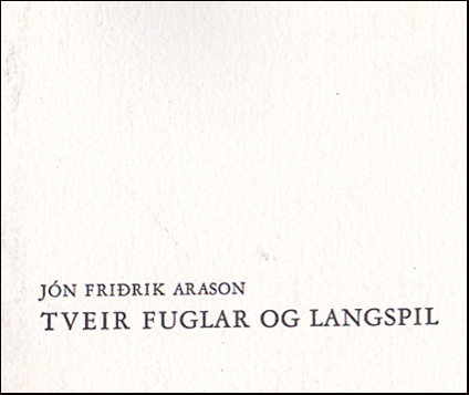 Tveir fuglar og langspil # 80119