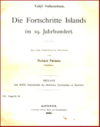 Die Fortschritte Islands im 19. Jahrhundert # 8730