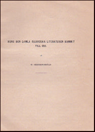 Huru den gamla isländska literaturen kommit till oss # 17860