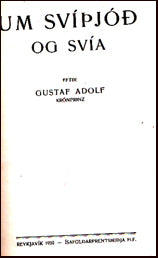 Um Svíþjóð og Svía # 17973