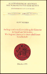Anfänge un erste Entwicklung der Literatur in Island und Schweden # 18006