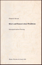 Wert und Unwert einer Tradition # 18238