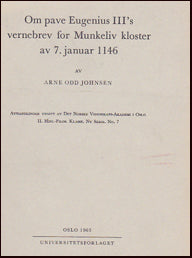 Om pave Eugenius III's vernebrev for Munkeliv kloster # 18340