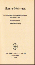 Hænsa-Þóris saga. Mit Einleitung, Anmerkungen, Glossar und eine Karte # 18365