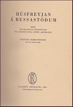 Húsfreyjan á Bessastöðum # 18920