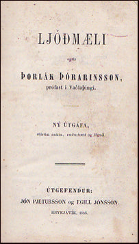 Ljóðmæli eptir Þorlák Þórarinsson prófast í Vaðlaþingi # 19222