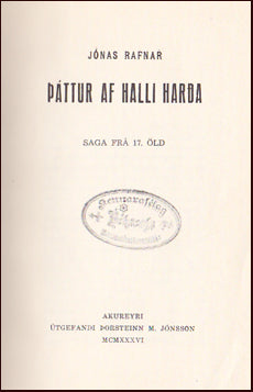Þáttur af Halli harða # 19683
