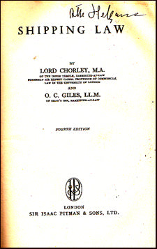 Shipping Law # 19820