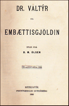Dr. Valtýr og embættisgjöldin # 20448