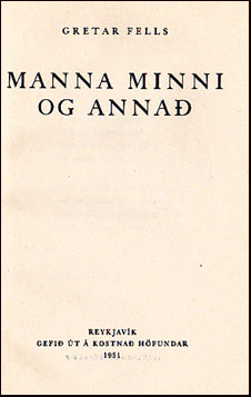 Manna minni og annað # 21121
