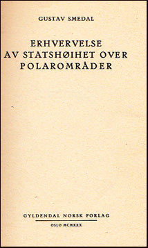 Erhvervelse av statshøihet over polarområder # 21208