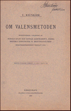 Om Valensmetoden # 21865