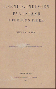 Jærnudvindingen paa Island i fordums tider # 21887