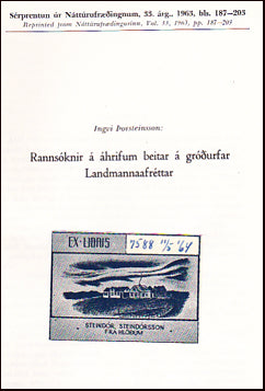 Rannsóknir á áhrifum beitar á gróðurfar Landmannaafréttar # 21927