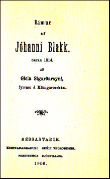 Nokkrar rímur saman í ágætu bandi # 22222