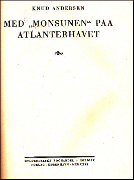 Med Monsunen på Atlanterhavet # 22266