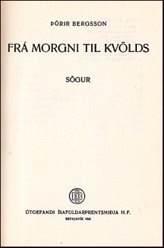 Frá morgni til kvölds # 22406