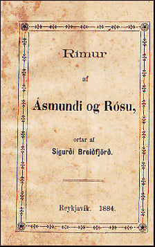 Rímur af Ásmundi og Rósu # 23234