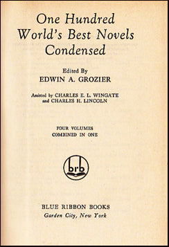 One Hundred World´s Best Novels Condensed # 23562