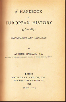 A Handbook of European History 476 - 1871 # 23569
