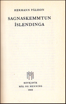 Sagnaskemmtun Íslendinga # 23677