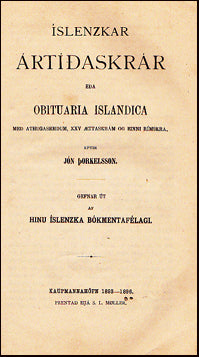 Íslenzkar ártíðaskrár # 24433