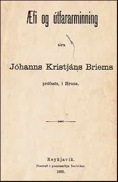 Æfi og útfararminning síra Jóhanns Kristjáns Briems # 24459