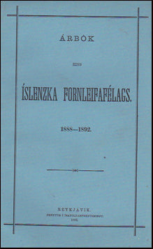 Árbók Hins Íslenzka fornleifafélgas 1888 - 1892 # 24671