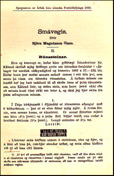 Smávegis II. Rúnasteinar # 24738