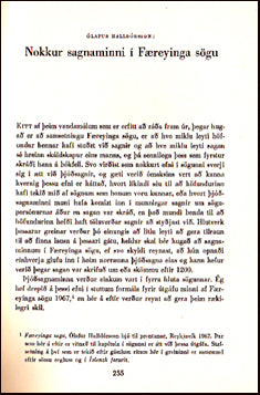 Nokkur sagnaminni í Færeyinga sögu # 25046