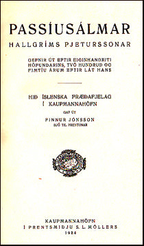 Passíusálmar Hallgríms Pjeturssonar # 25175