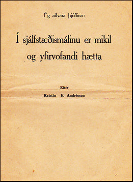 Ég aðvara þjóðina # 25428