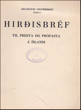 Hirðisbréf til presta og prófasta á Íslandi # 25516
