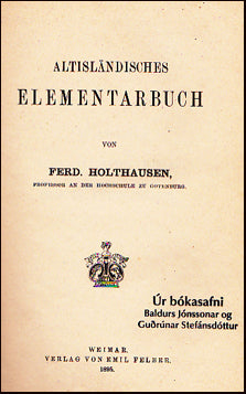 Altisländisches Elementarbuch # 25644