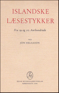 Islandske læsestykker fra 19. og 20. # 25710