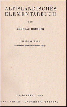 Altisländisches Elementarbuch # 77975