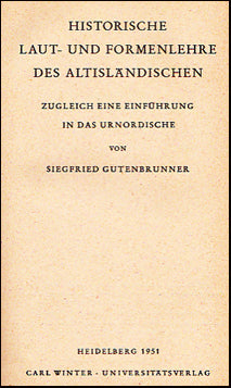 Historische Laut- und Formenlehre des Altisländischen # 25890