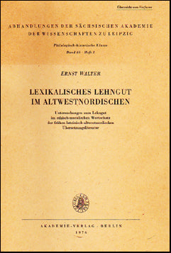 Lexikalisches Lehngut im Altwestnordischen # 25901