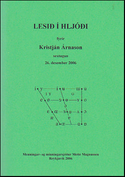 Lesið í hljóði fyrir Kristján Árnason sextugan # 74360