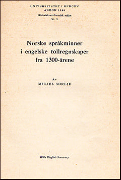 Norske språkminner i engelske tollregnskaper # 26151