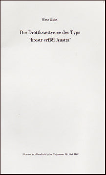 Die Dróttkvættverse des Typs "brestr erfiði Austra" # 26290