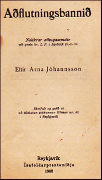 Aðflutningsbannið # 26714
