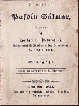 Fimmtíu Passíu Sálmar # 39301