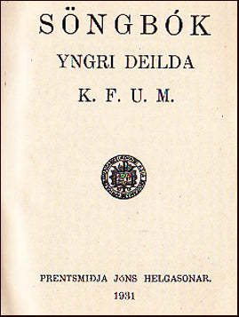 Söngbók yngri deilda K.F.U.M. # 27216