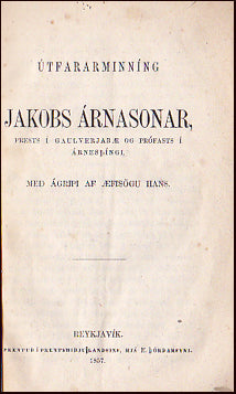 Útfararminning Jakobs Árnasonar # 27824