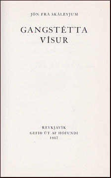 Gangstéttavísur # 59588