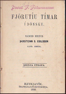 Fjörutíu tímar í dönsku # 28752