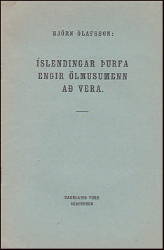 Íslendingar þurfa engir ölmusumenn að vera # 28865