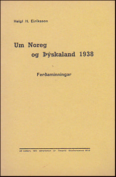 Um Noreg og Þýskaland 1938 # 32301